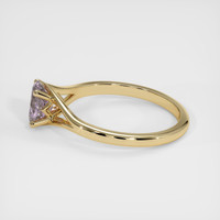 0.72 Ct. Purple Sapphire Ring, 18K Yellow Gold 4