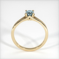 0.60 Ct. Greyish Blue Sapphire Ring, 18K Yellow Gold 3