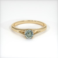 0.59 Ct. Sapphire Ring, 18K Yellow Gold 1