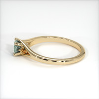 0.59 Ct. Sapphire Ring, 18K Yellow Gold 4