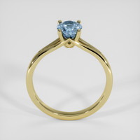 1.08 Ct. Greyish Blue Sapphire Ring, 18K Yellow Gold 3
