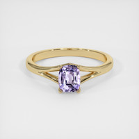 0.53 Ct. Sapphire Ring, 18K Yellow Gold 1