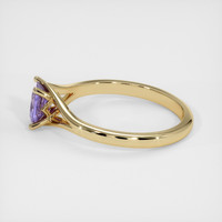 0.53 Ct. Sapphire Ring, 18K Yellow Gold 4