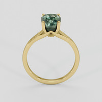 2.78 Ct. Green Sapphire Ring, 18K Yellow Gold 3