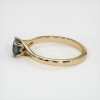 0.64 Ct. Sapphire Ring, 18K Yellow Gold 4