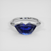 2.51 Ct. Blue Sapphire Ring, Platinum 950 1