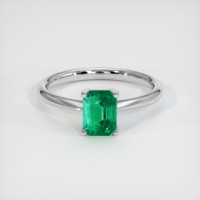 1.07 Ct. Emerald Ring, Platinum 950 1