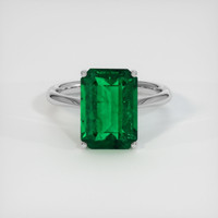 4.76 Ct. Emerald Ring, Platinum 950 1