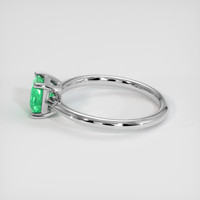 0.77 Ct. Emerald Ring, Platinum 950 4