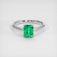 1.00 Ct. Emerald Ring, Platinum 950 1