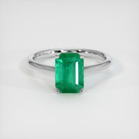1.76 Ct. Emerald Ring, Platinum 950 1