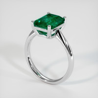 3.32 Ct. Emerald Ring, Platinum 950 2