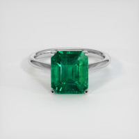 3.61 Ct. Emerald Ring, Platinum 950 1
