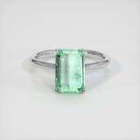 2.48 Ct. Emerald Ring, Platinum 950 1