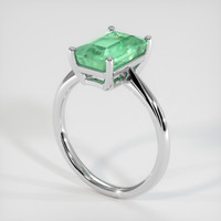2.48 Ct. Emerald Ring, Platinum 950 2