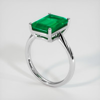 4.42 Ct. Emerald Ring, Platinum 950 2