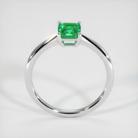 0.72 Ct. Emerald Ring, Platinum 950 3