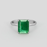 3.50 Ct. Emerald Ring, Platinum 950 1