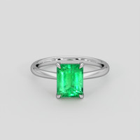 2.23 Ct. Emerald Ring, Platinum 950 1