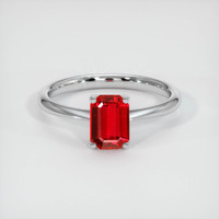 0.99 Ct. Ruby Ring, Platinum 950 1