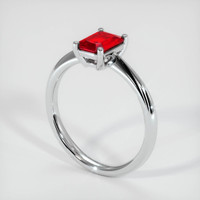 0.99 Ct. Ruby Ring, Platinum 950 2