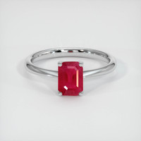 1.03 Ct. Ruby Ring, Platinum 950 1