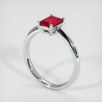 1.03 Ct. Ruby Ring, Platinum 950 2