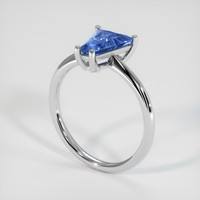 1.39 Ct. Blue Sapphire Ring, Platinum 950 2