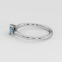 0.45 Ct. Bluish Green Sapphire Ring, Platinum 950 4