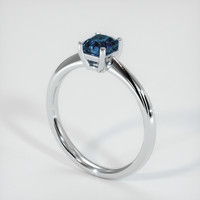 0.83 Ct. Sapphire Ring, Platinum 950 2