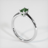 0.43 Ct. Green Sapphire Ring, Platinum 950 2