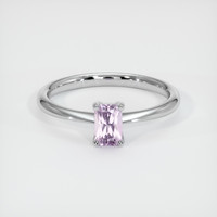 0.69 Ct. Purplish Pink Sapphire Ring, Platinum 950 1