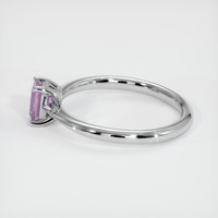 0.69 Ct. Purplish Pink Sapphire Ring, Platinum 950 4