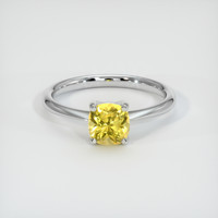 1.01 Ct. Yellow Sapphire Ring, Platinum 950 1