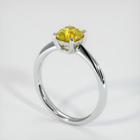 1.01 Ct. Yellow Sapphire Ring, Platinum 950 2