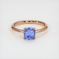 2.01 Ct. Blue Sapphire Ring, 14K Rose Gold 1