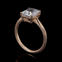 2.00 Ct. Gemstone Ring, 14K Rose Gold 2