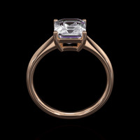 2.00 Ct. Gemstone Ring, 14K Rose Gold 3