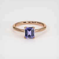 1.12 Ct. Purple Sapphire Ring, 14K Rose Gold 1