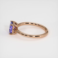 1.12 Ct. Purple Sapphire Ring, 14K Rose Gold 4