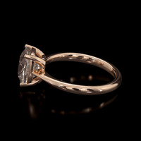 2.26 Ct. White Sapphire Ring, 14K Rose Gold 4