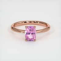 1.05 Ct. Pinkish Purple Sapphire Ring, 14K Rose Gold 1