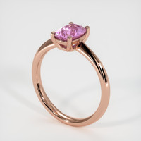 1.05 Ct. Pinkish Purple Sapphire Ring, 14K Rose Gold 2