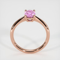 1.05 Ct. Pinkish Purple Sapphire Ring, 14K Rose Gold 3