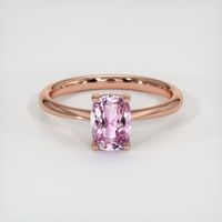 1.07 Ct. Purplish Pink Sapphire Ring, 14K Rose Gold 1