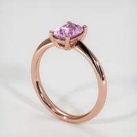 1.07 Ct. Purplish Pink Sapphire Ring, 14K Rose Gold 2