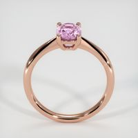 1.07 Ct. Purplish Pink Sapphire Ring, 14K Rose Gold 3