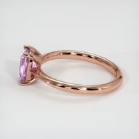 1.07 Ct. Purplish Pink Sapphire Ring, 14K Rose Gold 4