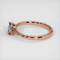 0.59 Ct. Greyish Blue Sapphire Ring, 14K Rose Gold 4