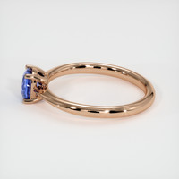 0.75 Ct. Blue Sapphire Ring, 18K Rose Gold 4